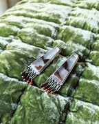 Handcrafted Montana agate earrings by Rebellenhaus