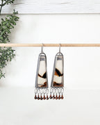 Nature inspired Montana agate gemstone earrings