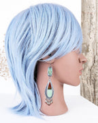 Earthy boho chic earrings inspired by forest and natural textures