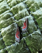 Handcrafted Red Creek jasper earrings by Rebellenhaus