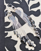 Ultra-lightweight polished sterling silver party earrings