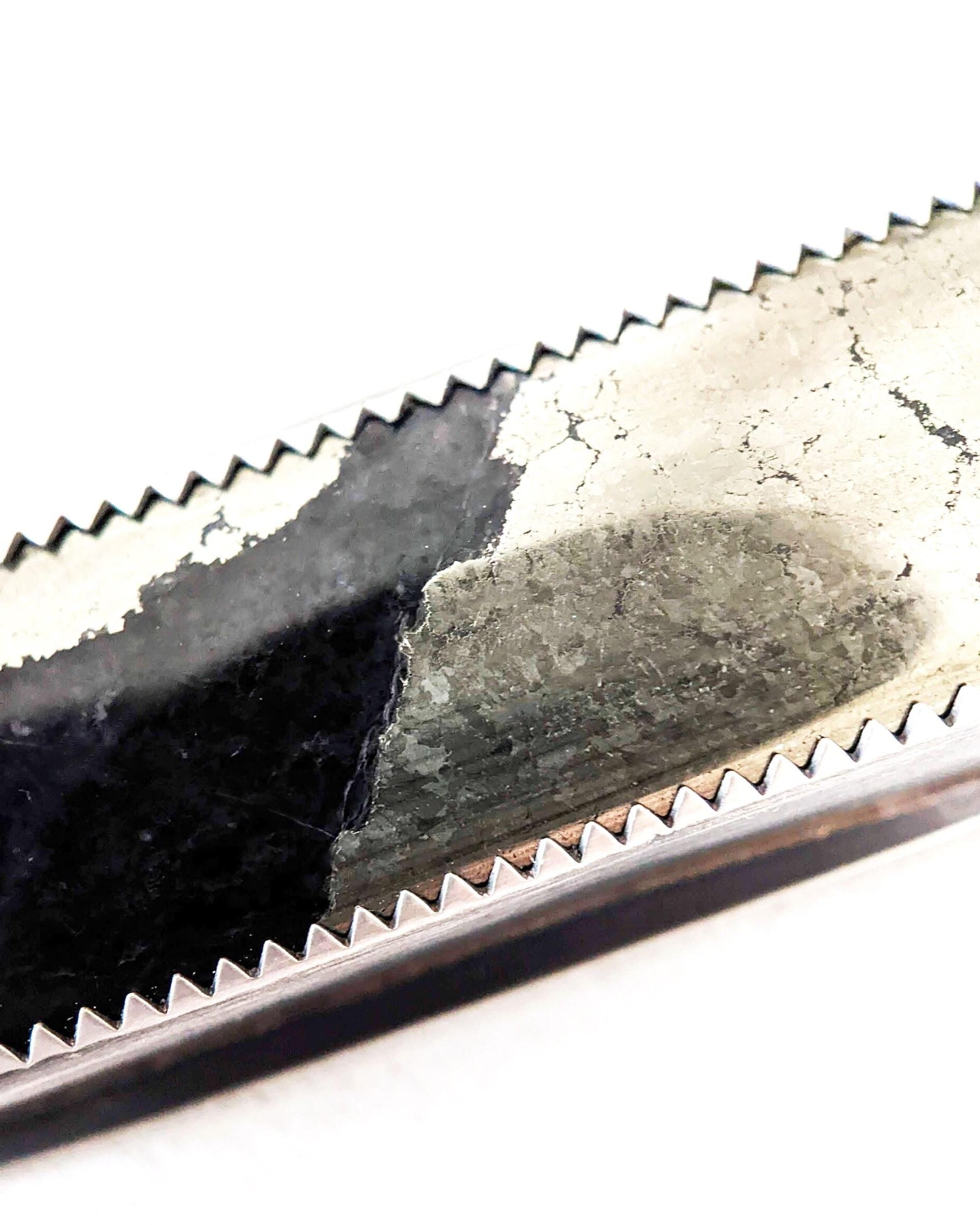Close up of Apache pyrite stone