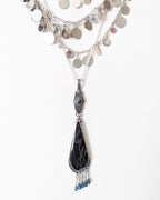 One of a kind web resin statement pendant by Rebellenhaus