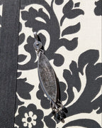 Moody artisan black quartz fringe necklace