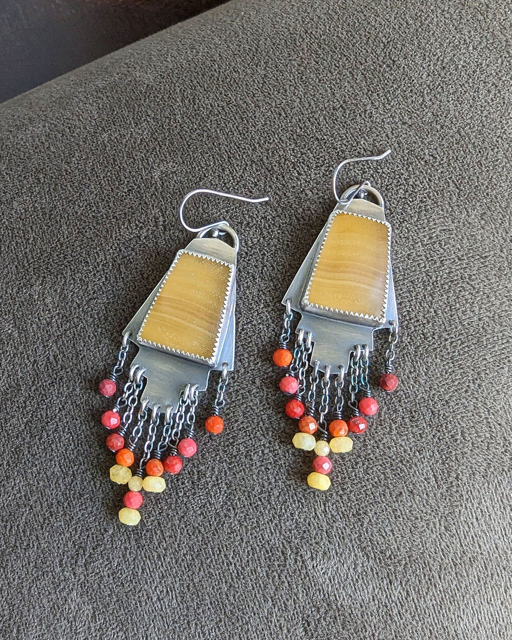Bold summer statement earrings with radiant lemon tones