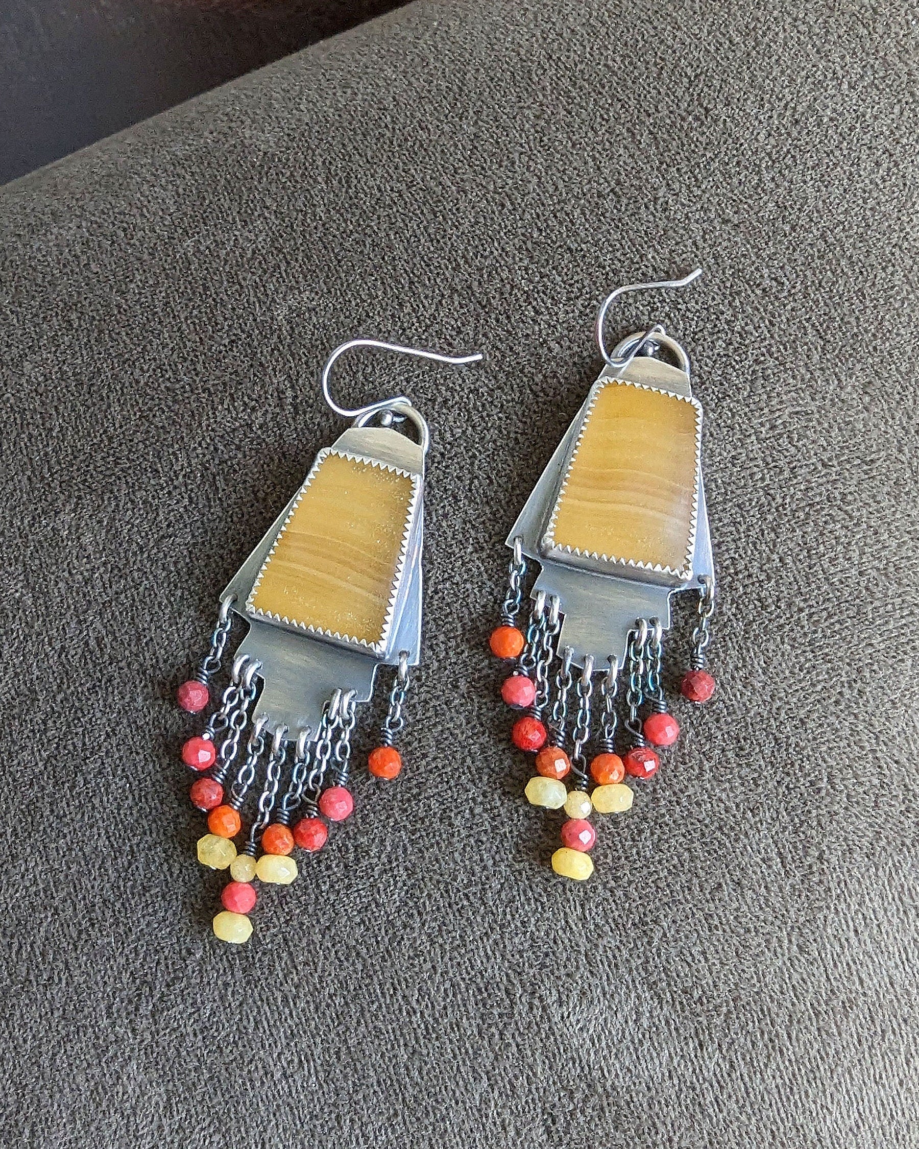 Bold summer statement earrings with radiant lemon tones
