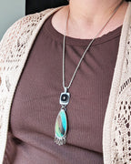 Borderline Pendant by Rebellenhaus on bust for scale