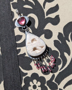 Handcrafted white lace agate pendant by Rebellenhaus