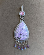 Artisan violet gemstone pendant by Rebellenhaus