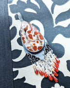unique jasper jewelry with pointed shield design