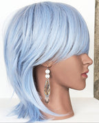 one of a kind earthy statement earrings with warm tones