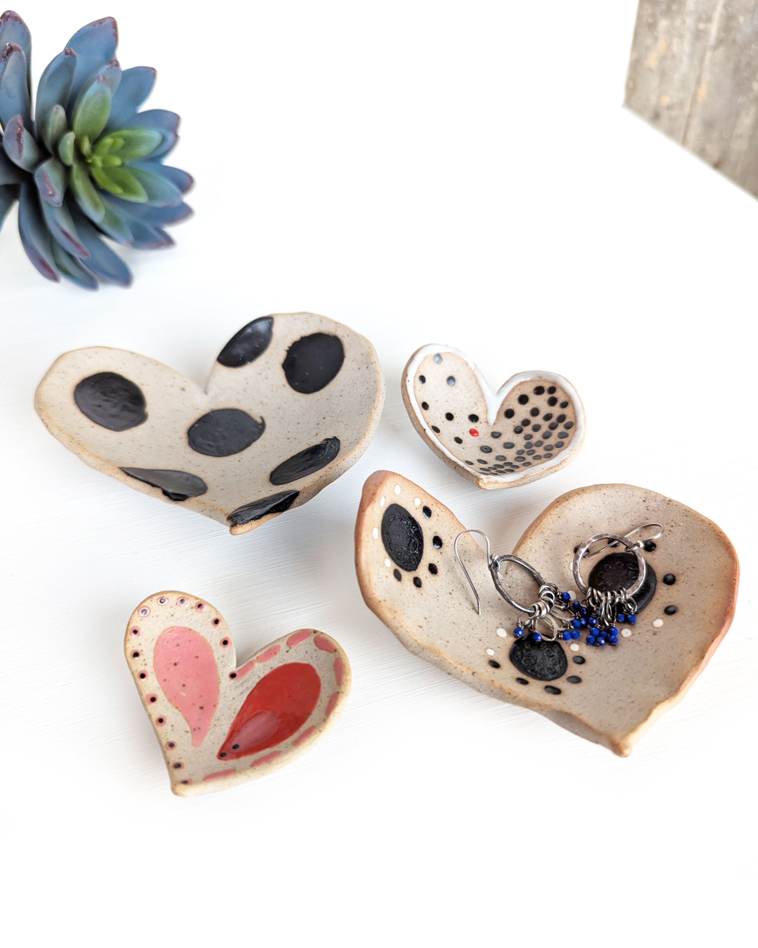 Artisan stoneware jewelry bowls for rings, crystals, earrings, and everyday treasures.