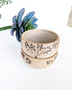 One-of-a-kind artisan stoneware trinket dishes inspired by quaking aspens and handcrafted in Colorado.