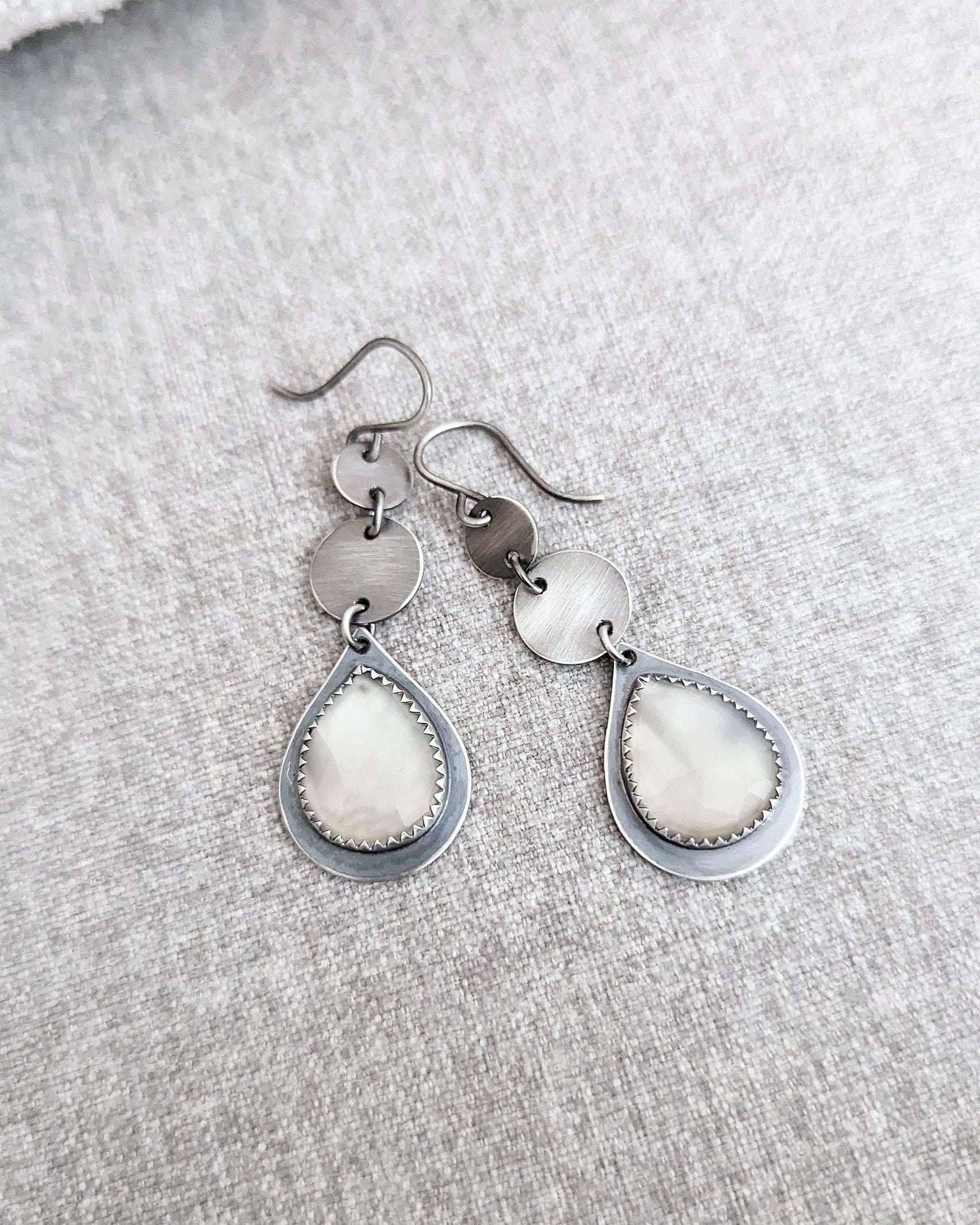 Minimalist sterling silver dangle earrings for everyday wear