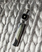 Art Deco inspired black and gold statement pendant