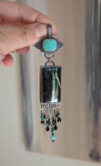 Video of collector turquoise pendant with Nevada and Arizona stones