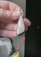 Video of playful everyday jasper earrings with warm spice-inspired colors