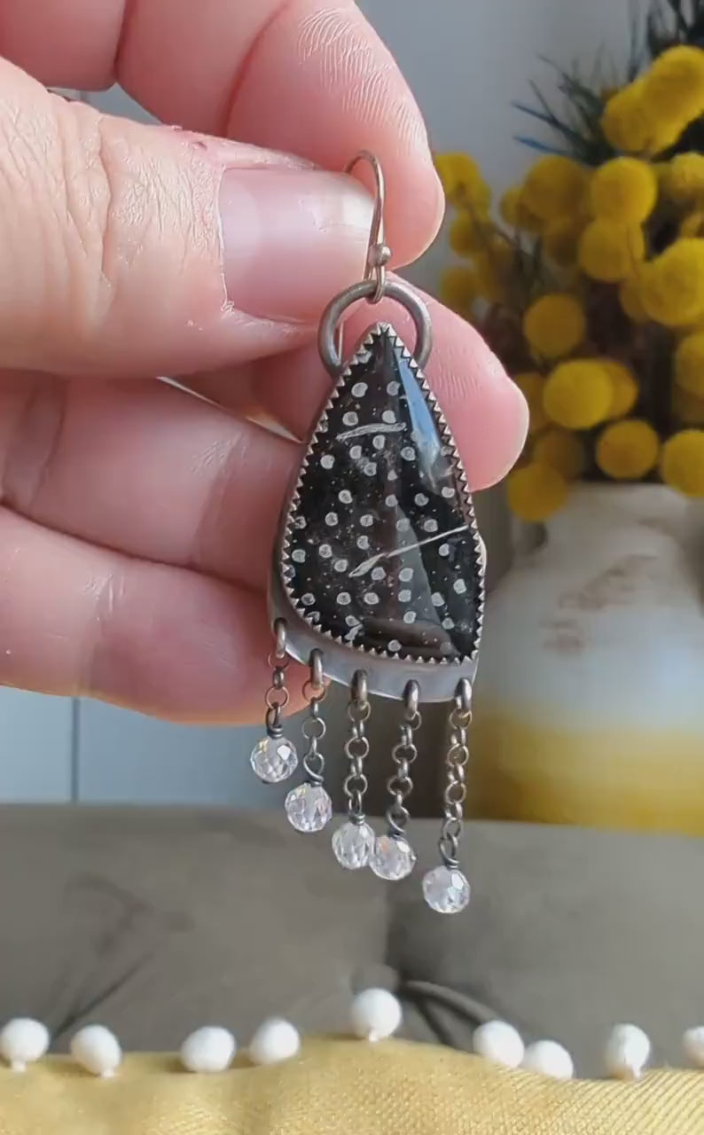 Video of comets In The Sky Earrings by Rebellenhaus