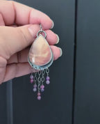 Video of one of a kind polychrome jasper statement earrings by Rebellenhaus
