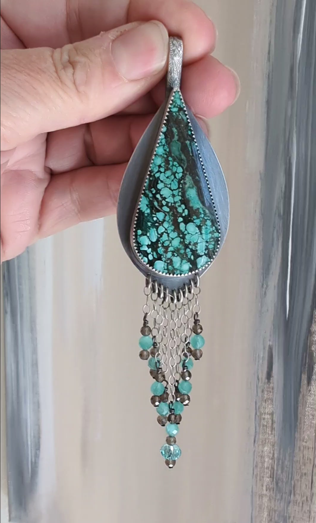 Video of Pebbles & Smoke Pendant by Rebellenhaus