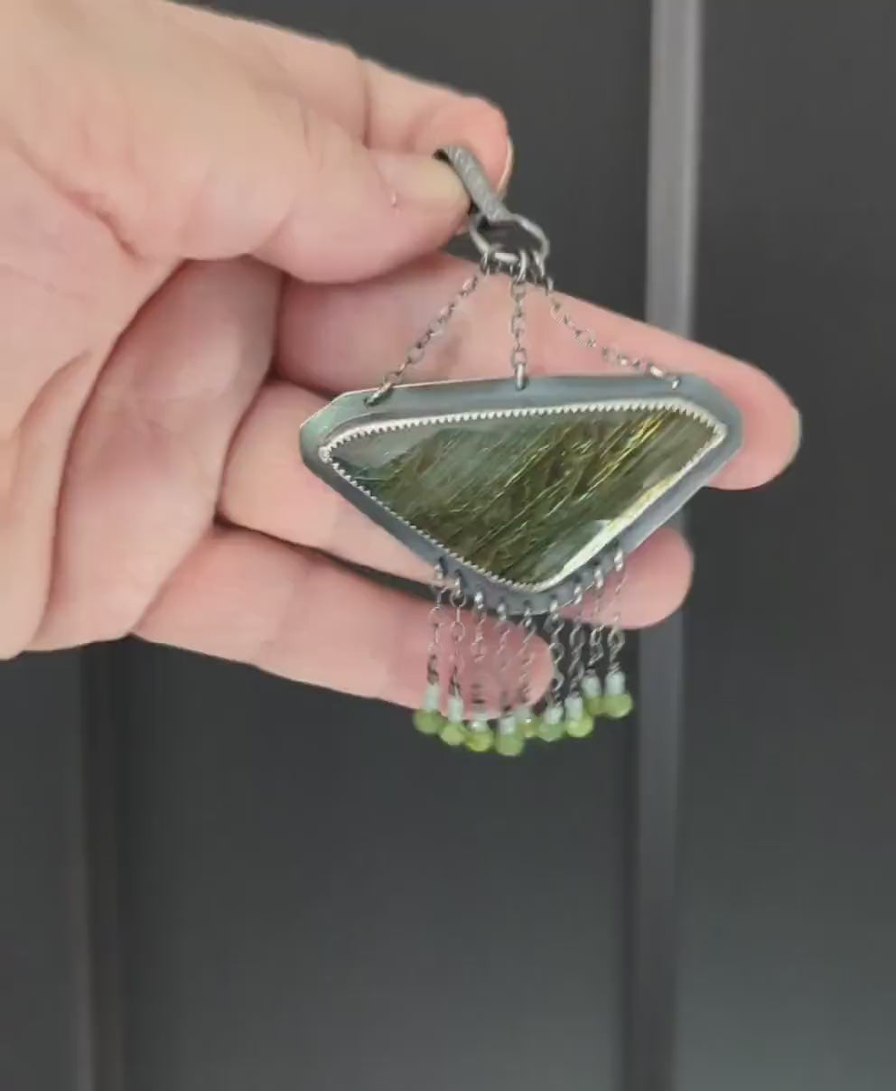 Metallic Earth Pendant by Rebellenhaus