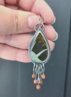 Video of septarian fossil earring by Rebellenhaus