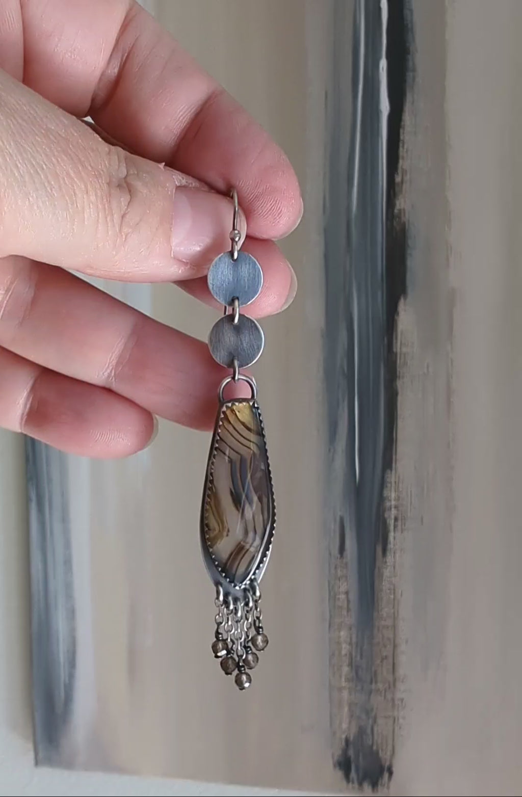 Video of Canyon river earrings by Rebellenhaus