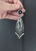 Video of collector gemstone pendant featuring jasper and spinel contrast