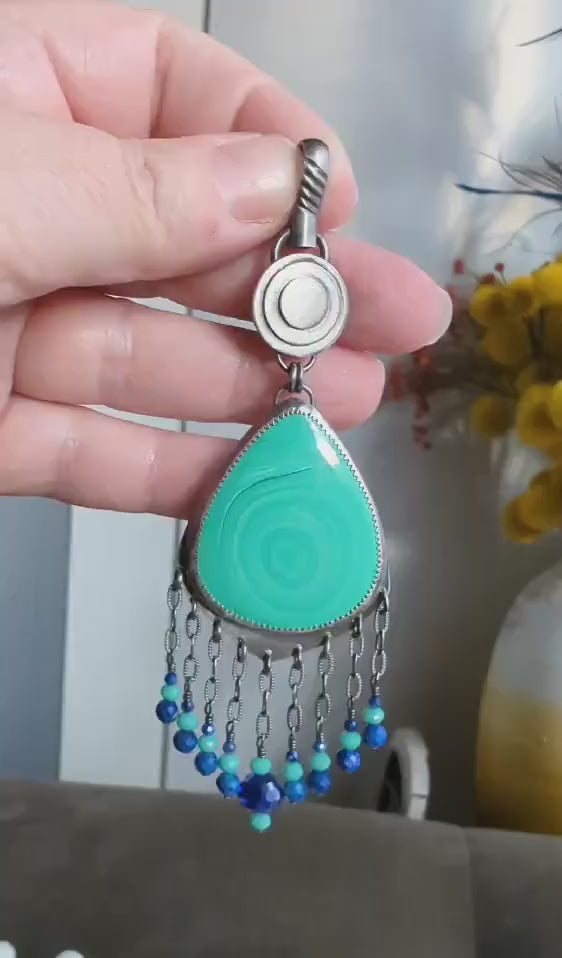 Cosmic Green Dreams Pendant