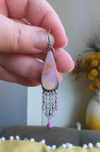 Video of Phosphosiderite fringe earrings