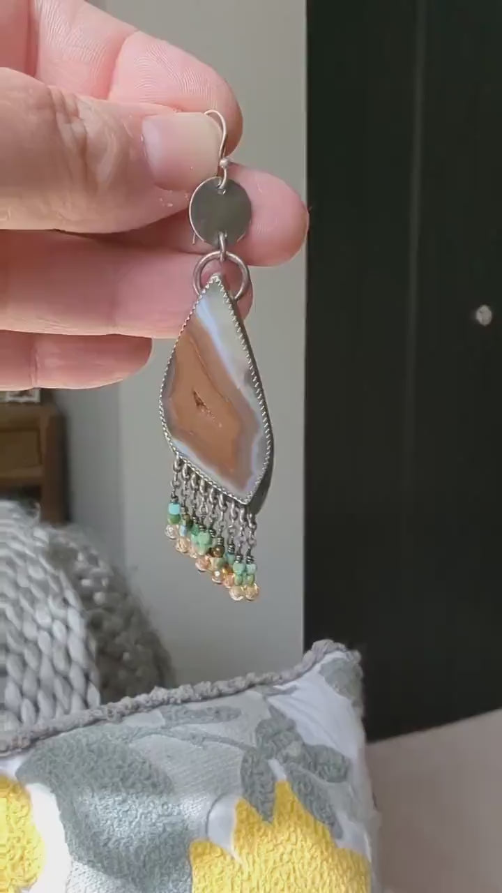 Video of Turquoise Clay Earrings by Rebellenhaus