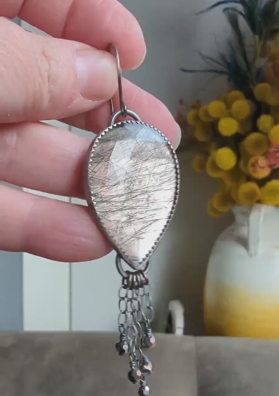 Video of Through The Splintered Glass earrings by Rebellenhaus
