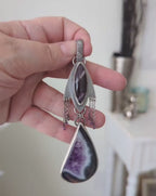 Video of Collector gemstone necklace featuring deep purple tones
